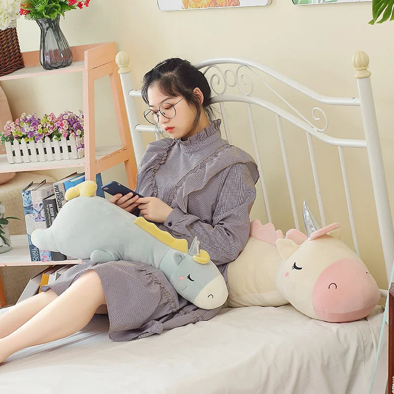 Big Soft Pink Plush Unicorn Toy