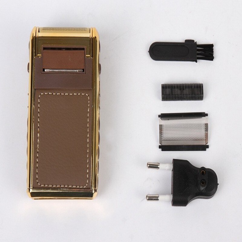 Classic Leather Rechargeable Travel Shaver