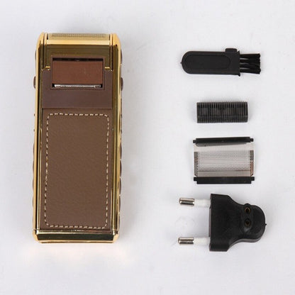 Classic Leather Rechargeable Travel Shaver