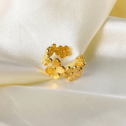 Dainty Floral Engagement Ring