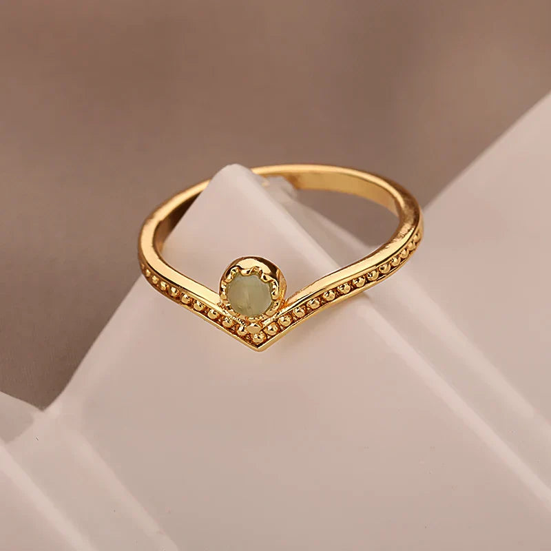 Vintage Inspired Opal Engagement Ring - Luxicro