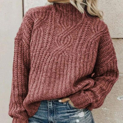 Cozy Oversized Cable Knit Women's Sweater