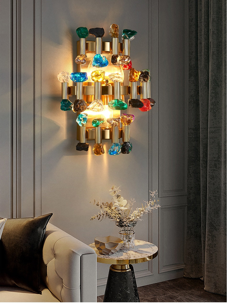 Beautiful Sparkling Crystal Wall Lamp - Luxicro