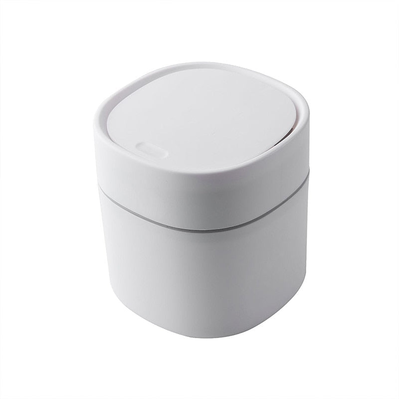Compact Mini Office Trash Bin - Luxicro
