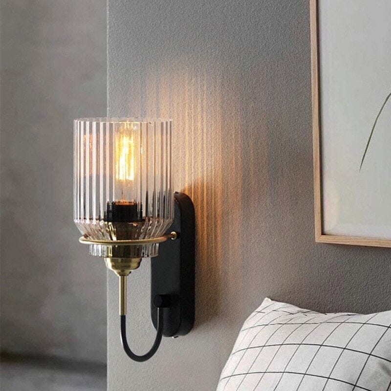 Simple Glass LED Wall Lamp Modern Design - Luxicro