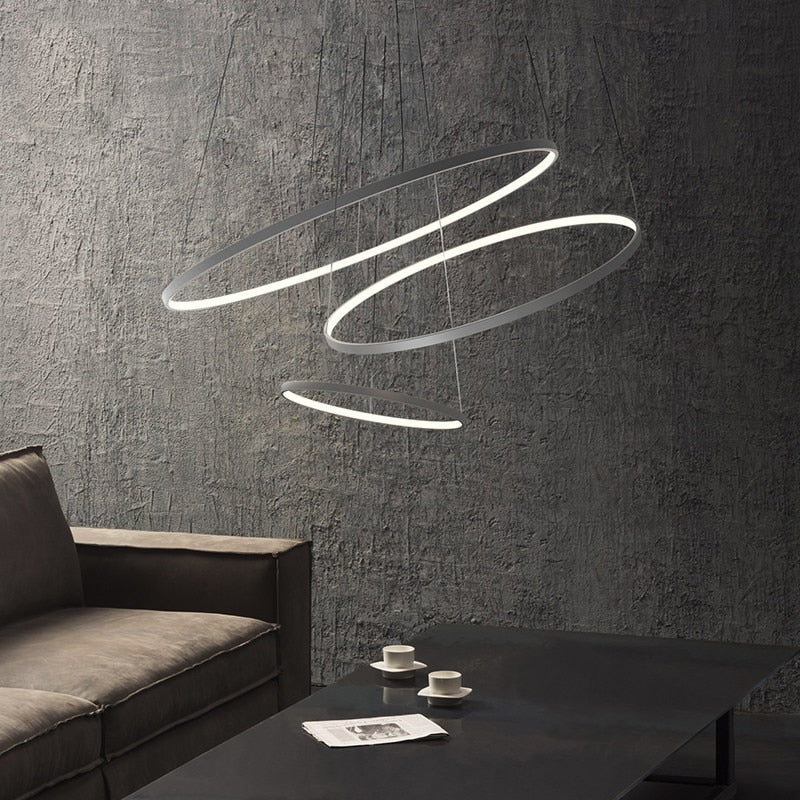 Round Sparkling Chandelier Lamp