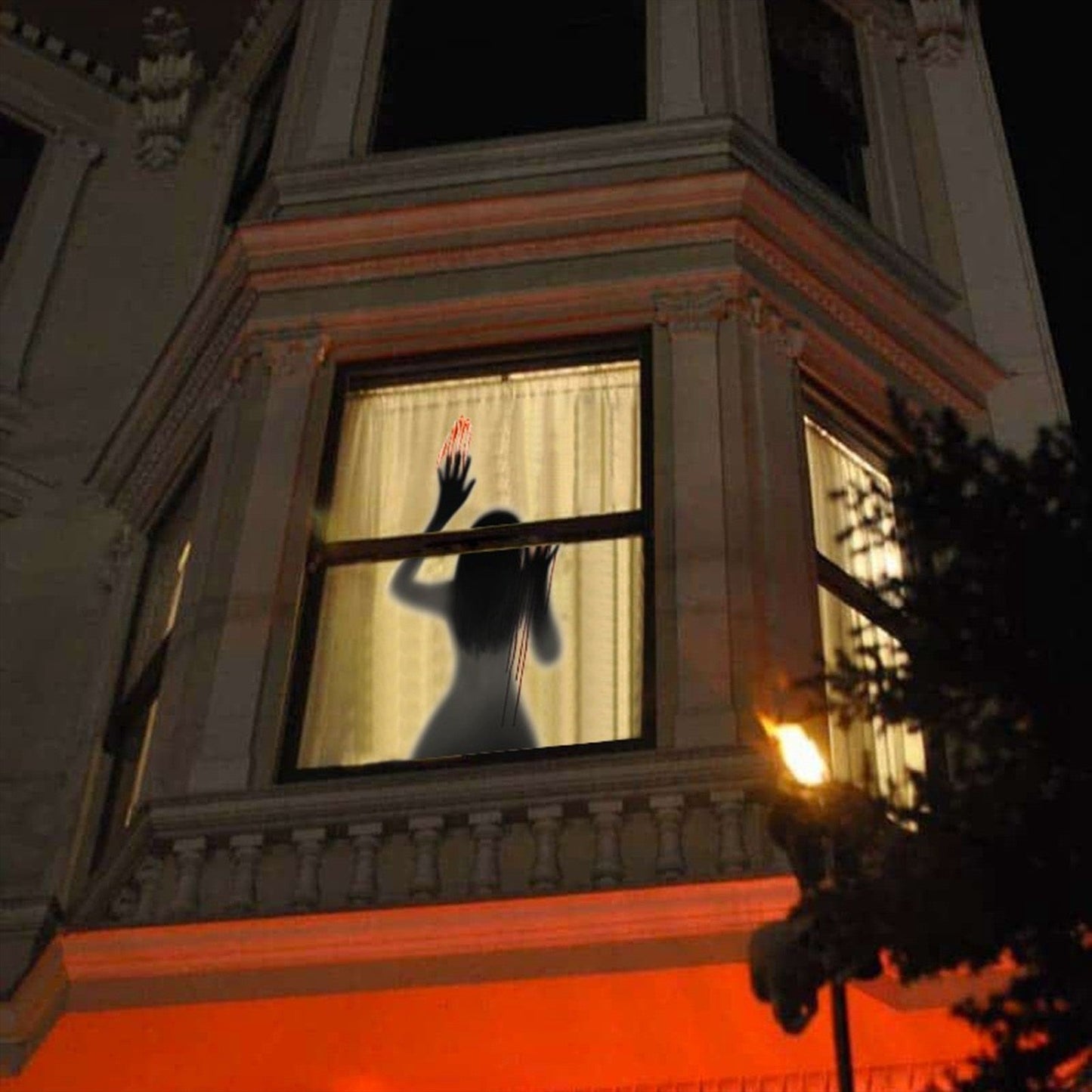 Creepy Spirit Halloween Window Sticker