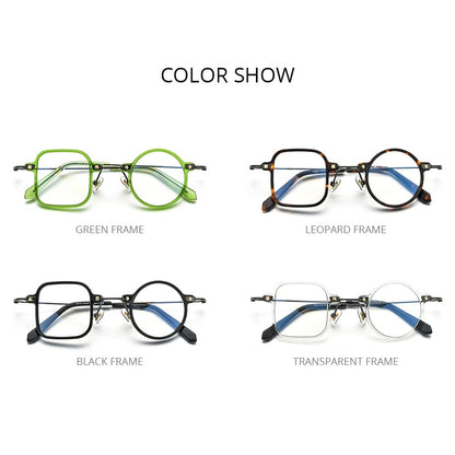 Unique Titanium Mens Nerd Glasses