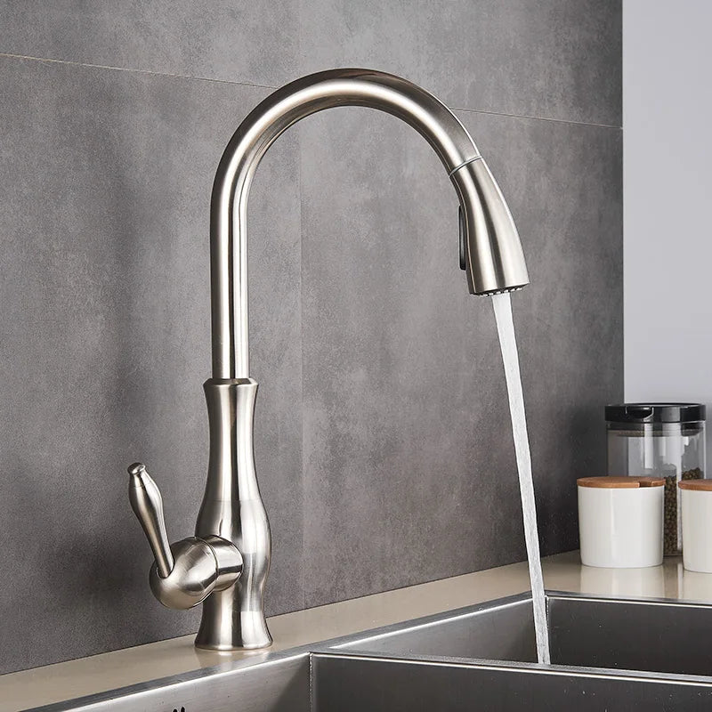 Luxury Brushed Kitchen Faucet