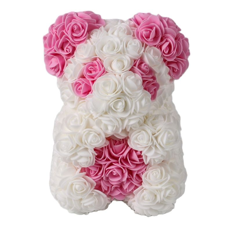 Artificial Flower Cute Stuffed Bear Toy