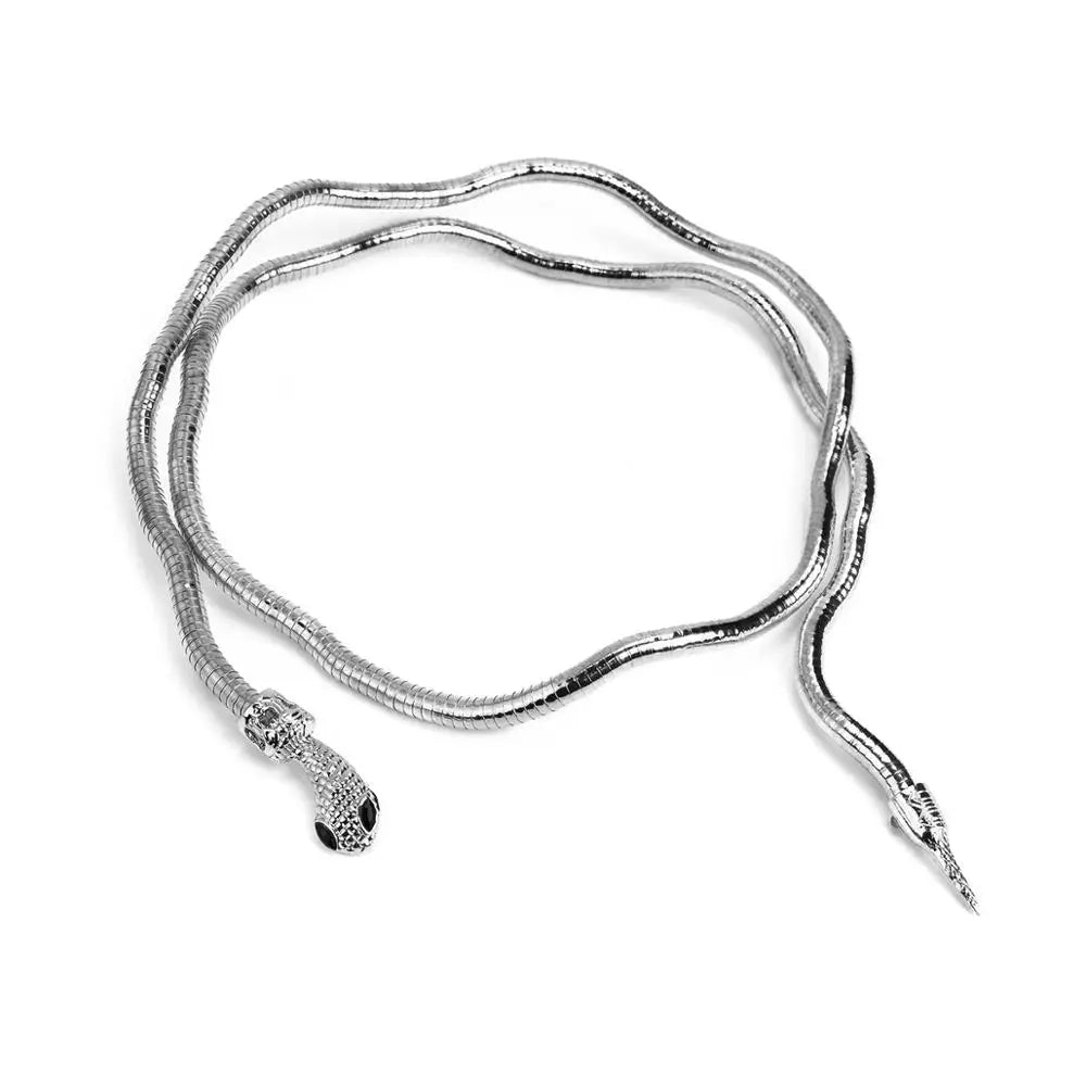 Trendy Snake Chain Double Layer Necklace