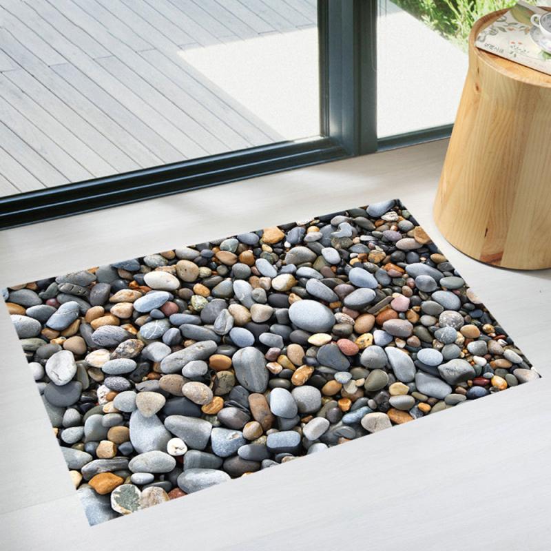 Stylish Stone Look Bathroom Floor Stickers