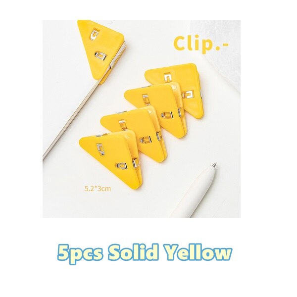 Vibrant Desk Paper Triangle Clip Organizer