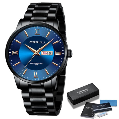 Stylish Mens Water Resistant Stainless Steel Watch