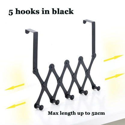 Space Saving Over Door Clothing Hook Rack
