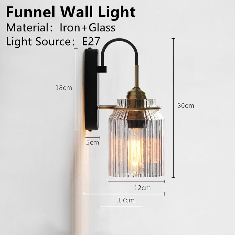 Simple Glass LED Wall Lamp Modern Design