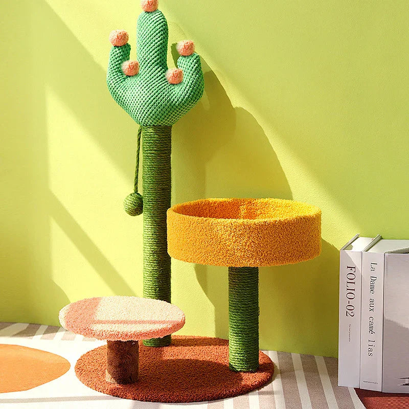 Cozy Cat Tower Sisal Scratching Post Three Tier Condo