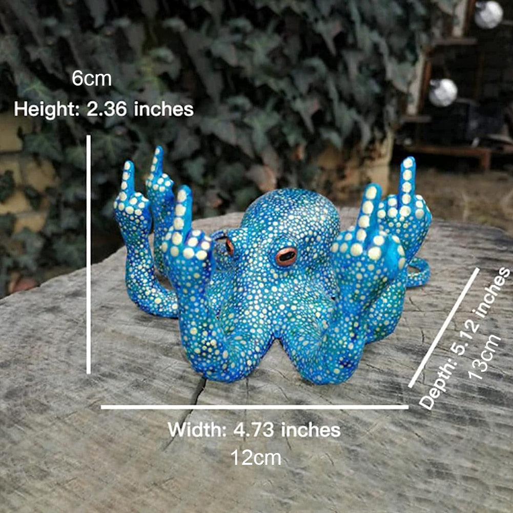 Vibrant Sea Life Octopus Desk Decoration