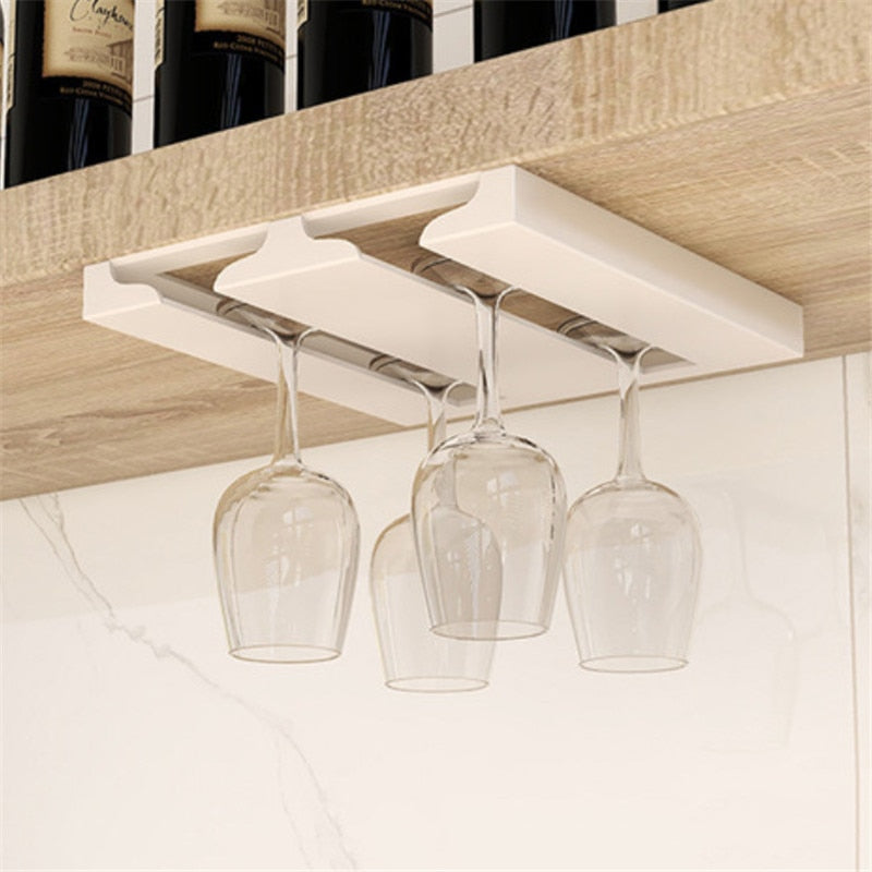 Compact Wall Mounted Glass Storage Rack