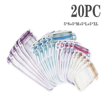 Durable Transparent Zipper Storage Bags