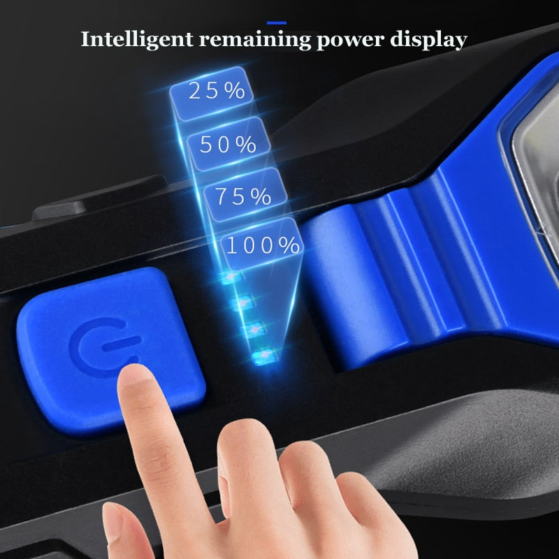 Portable Outdoor Rechargeable LED Flashlight Power Bank