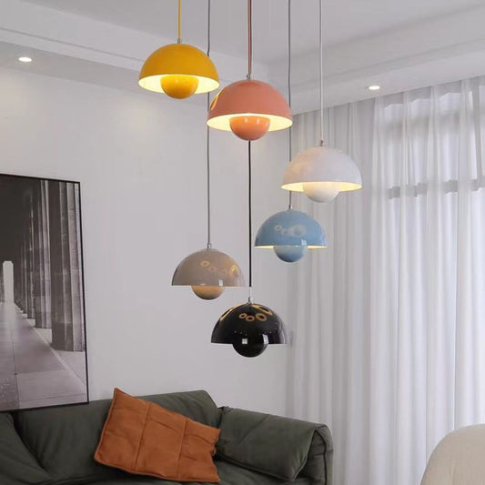 Contemporary Semi-Circle Colorful LED Hanging Light - Luxicro