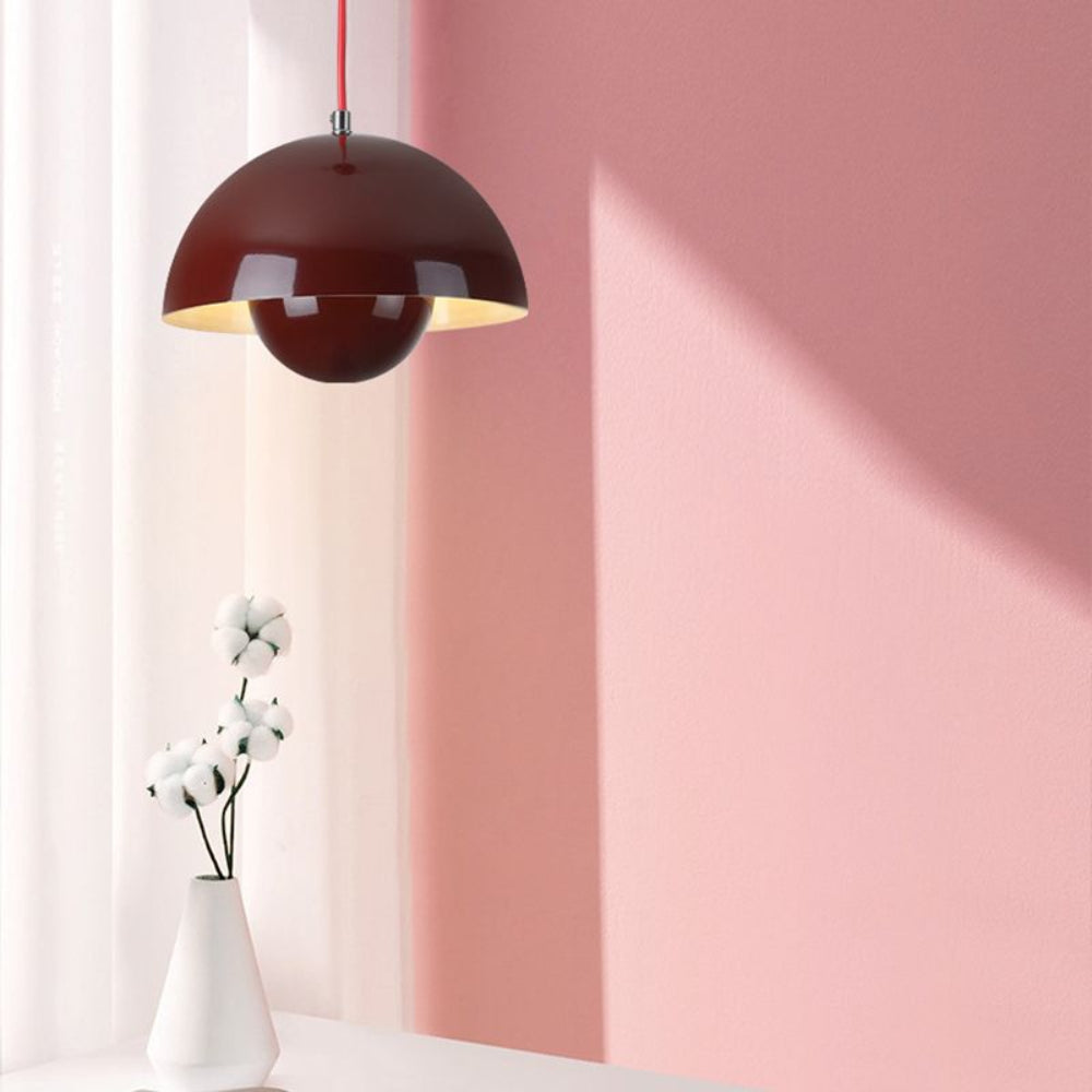 Contemporary Semi-Circle Colorful LED Hanging Light