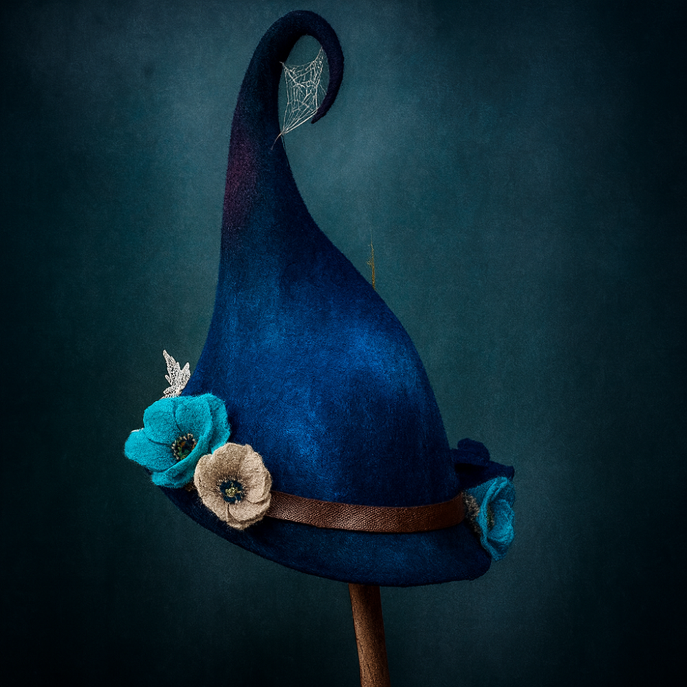 Soft Witch Hat Merino Wool Costume Accessory