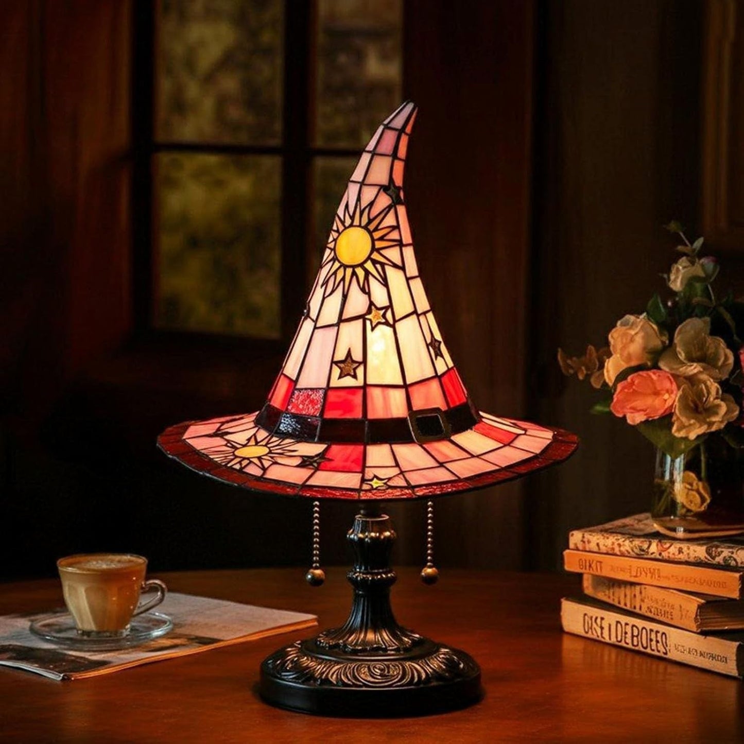 Contemporary Resin Desk Lamp with Warm Soft Light
