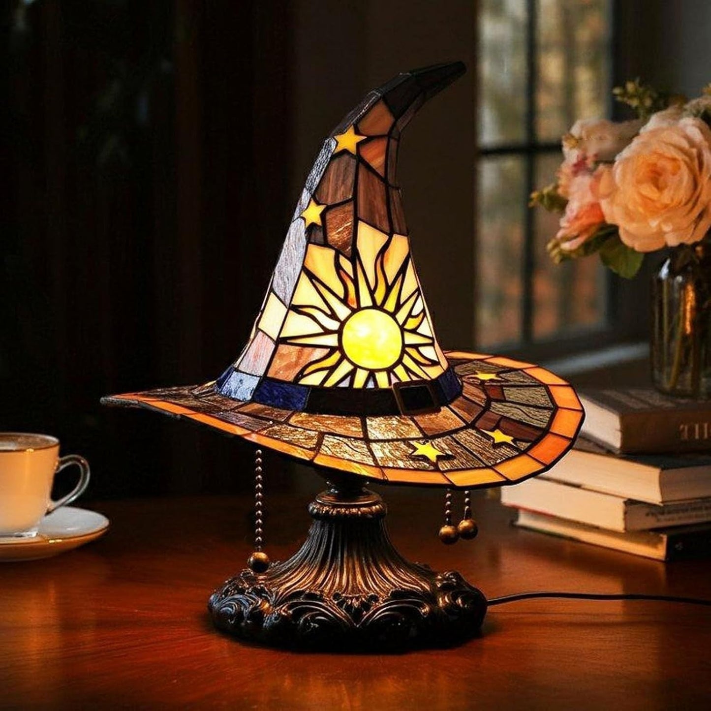 Contemporary Resin Desk Lamp with Warm Soft Light