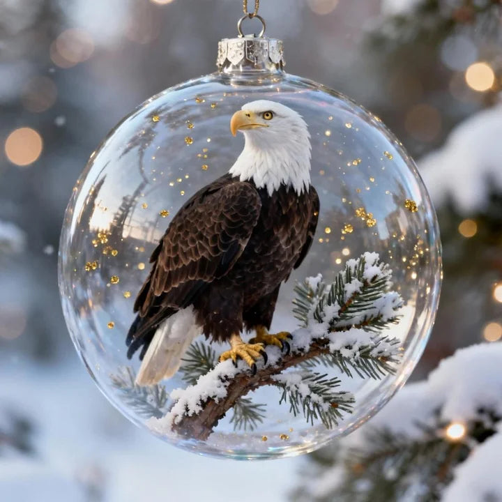Luxury Bird Christmas Ornaments with Gold Details
