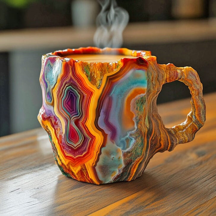 Artisan Ceramic Thermal Coffee Mug 350-450ml Microwave Safe