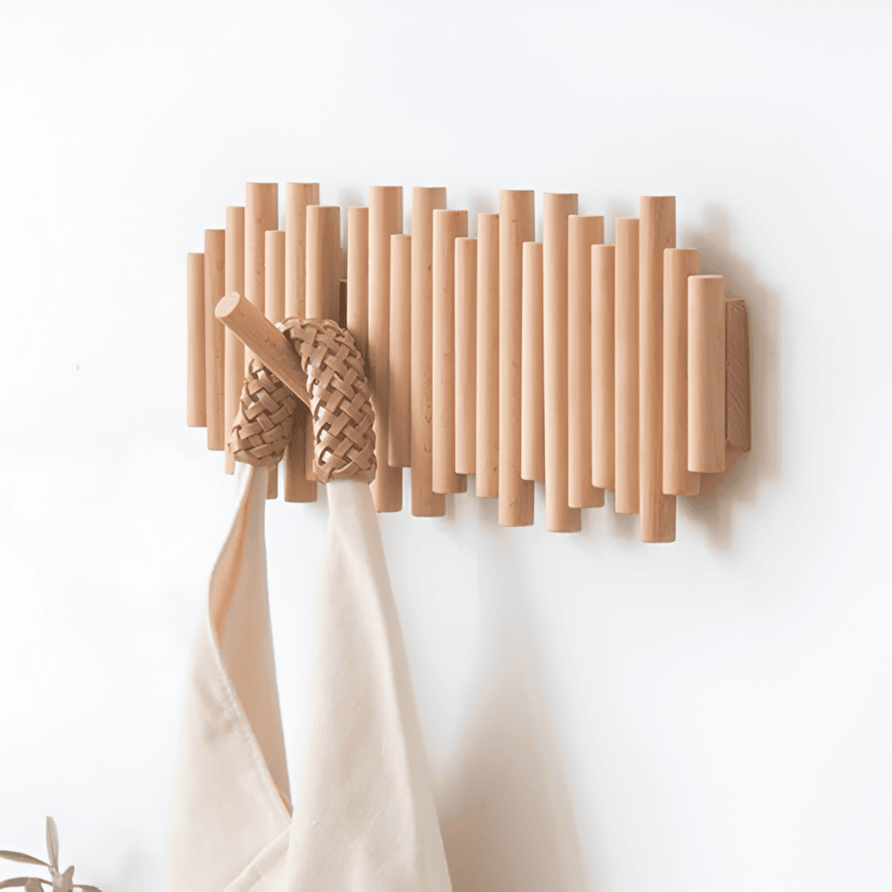 Traditional Solid Wood Coat Rack Organizer - Luxicro