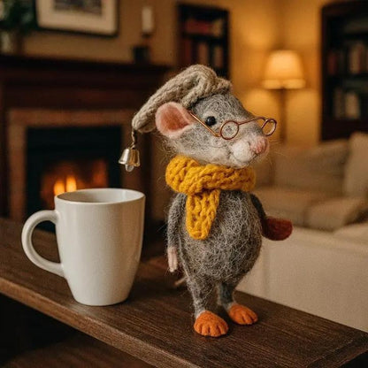 Adorable Felt Mouse Decorations – Handcrafted Christmas Ornament Set