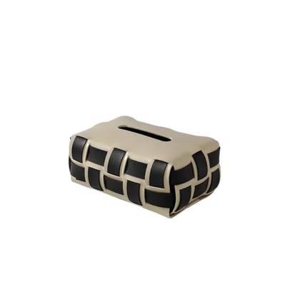 Simple Faux Leather Tissue Box Case