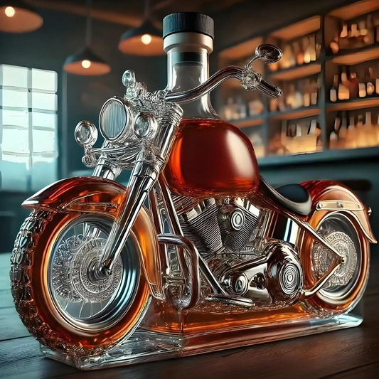 Biker's Choice Harley Motorcycle Whiskey Decanter for Home - Luxicro