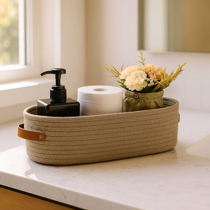 Natural Fiber Storage Basket Container - Luxicro