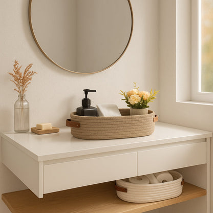 Stylish Woven Storage Basket Organizer