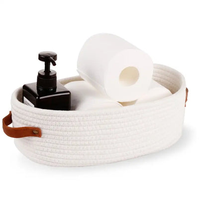 Natural Fiber Storage Basket Container