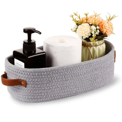 Rustic Wicker Storage Basket Box