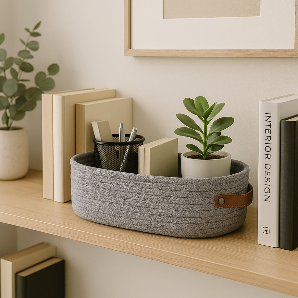 Stylish Woven Storage Basket Organizer