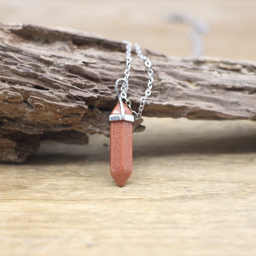 Boho Chic Crystal Healing Necklace
