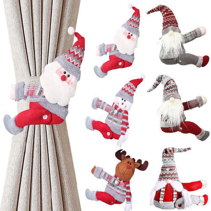 Festive Holiday Tree Window Curtain Hooks