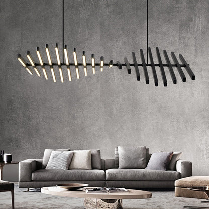 Modern Herringbone LED Pendant Light Fixture