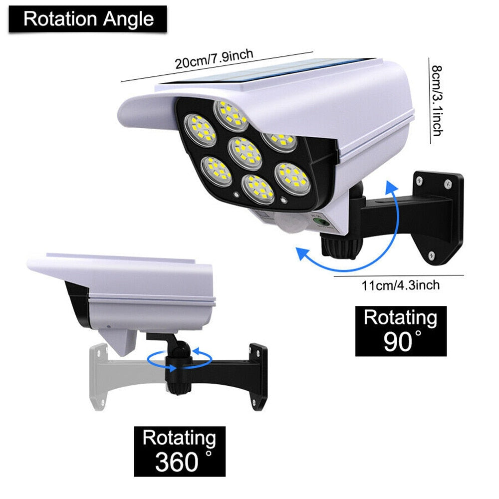 Outdoor Motion Sensor Fake Security Camera Light