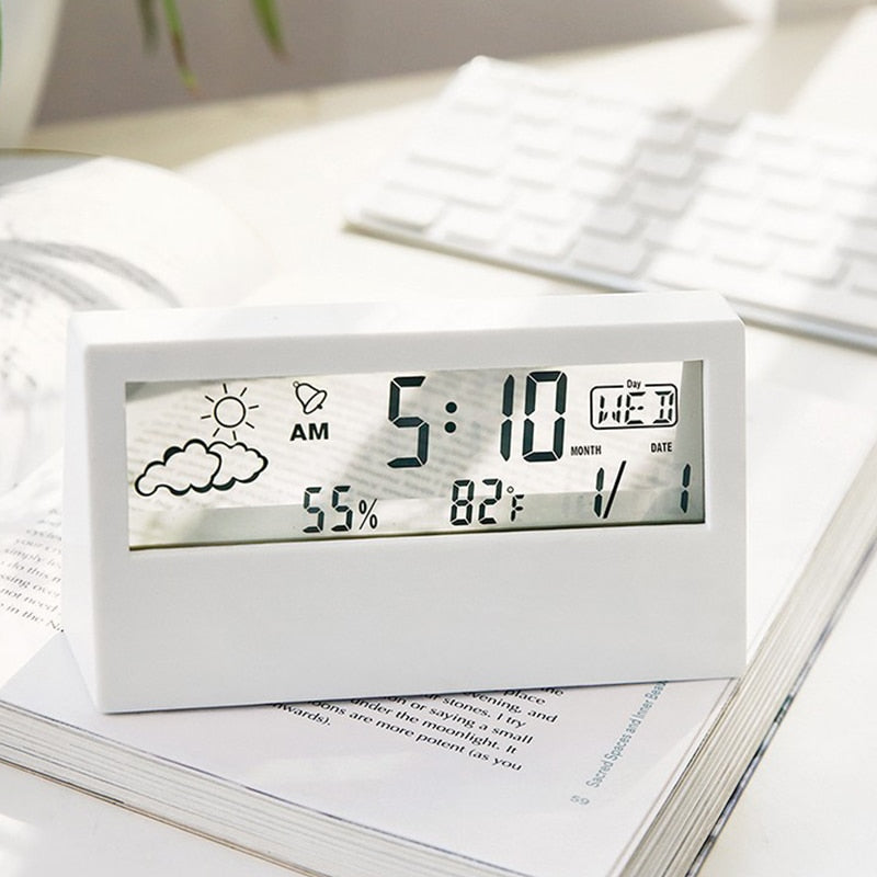 Sleek LED Electronic Table Clock