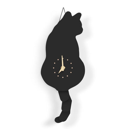Cute Cat Shaped Wall Clock