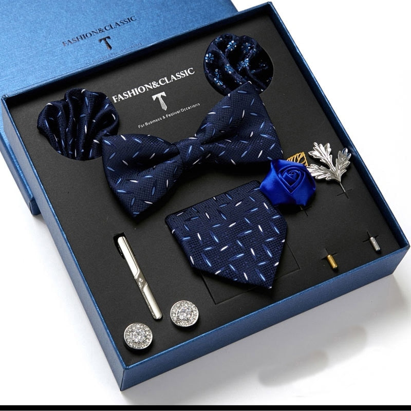 Luxury Silk Necktie Gift Box Set