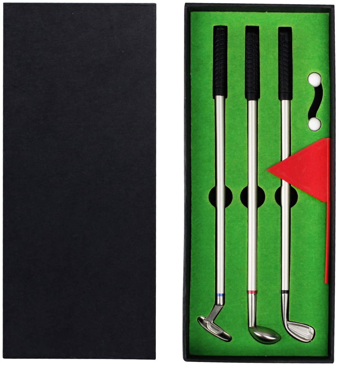 Compact Golf Ballpoint Pen Gift Set