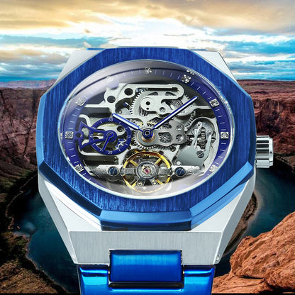 Premium Mechanical Open Face Men's Watch